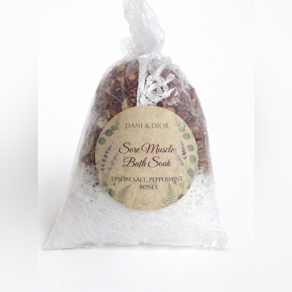 Other - Herbal  Sore Muscle Bath Soak- Epsom Salt-Peppermint-Roses